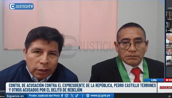 Pedro Castillo continuará en el penal de la Diroes hasta el 6 de agosto del 2025. (Justicia TV)