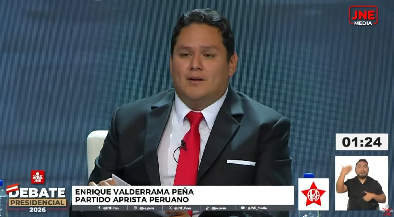 Enrique Valderrama apunta a una “revolución educativa” para alejar a los jóvenes del crimen. Foto: Captura/JNE