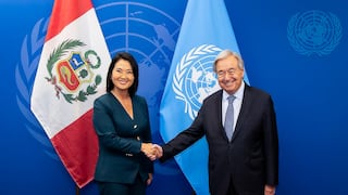 Keiko Fujimori se reunió con el secretario general de las Naciones Unidas
