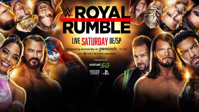 Peacock TV transmitió el WWE Royal Rumble 2024 en los Estados Unidos