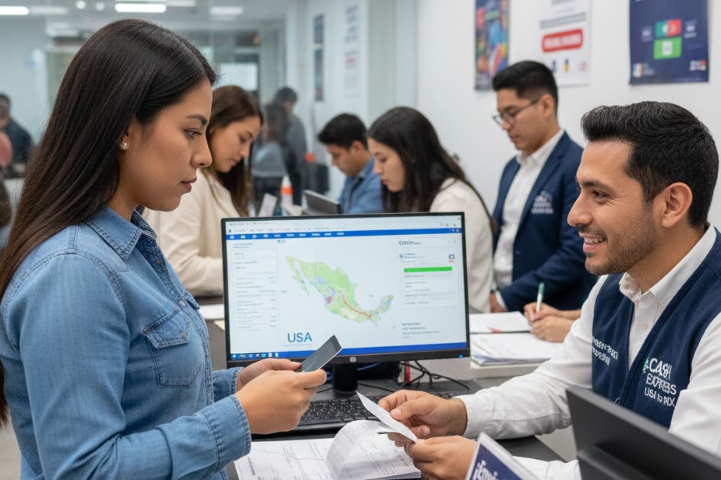 Es importante tener en cuenta el tipo de cambio y las comisiones al enviar dólares desde EE.UU. a México. (Crédito: Imagen creada por El Comercio MAG usando la IA de 'Gemini')