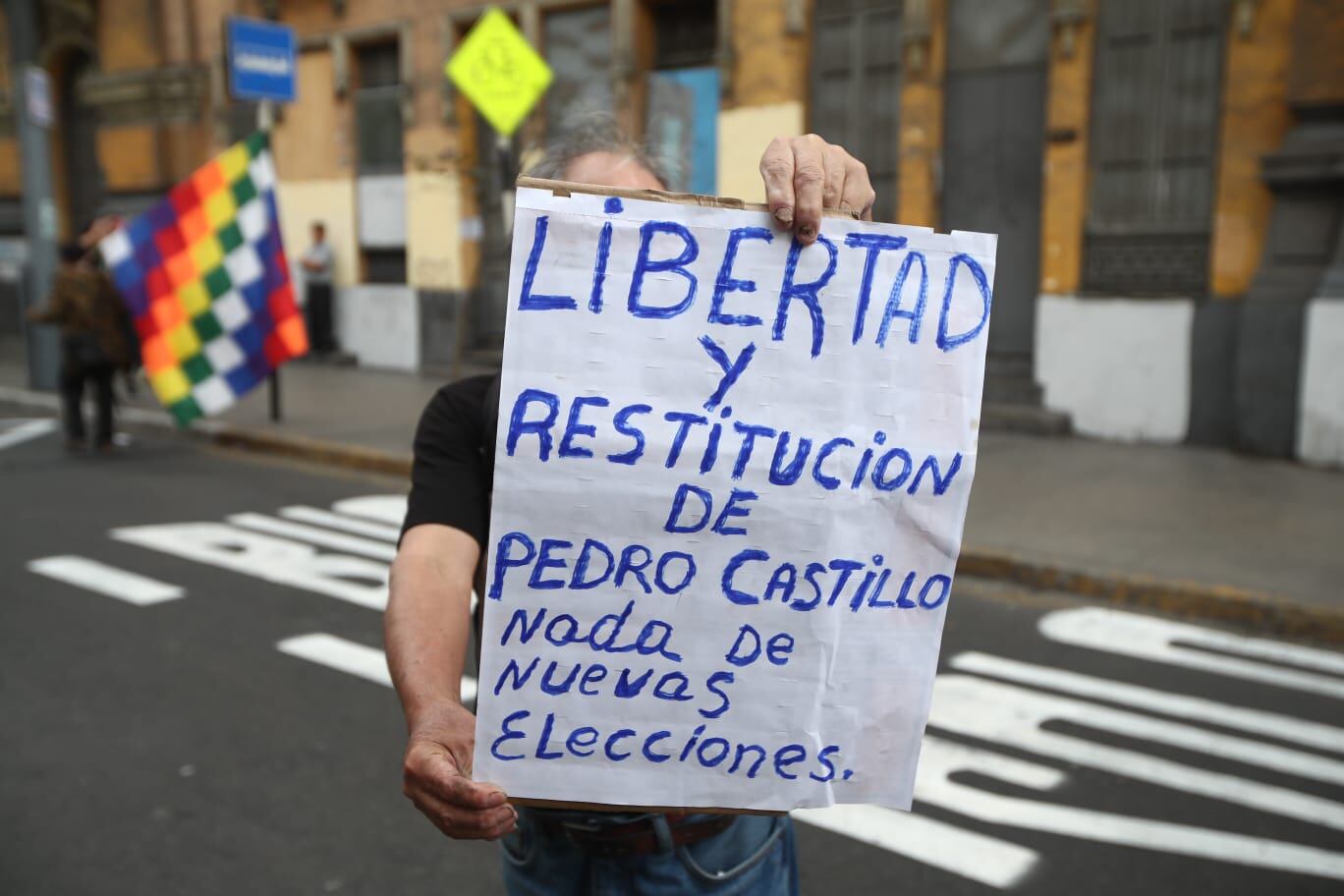 Manifestación en el centro de Lima .Fotos: Jorge Cerdán/GEC.