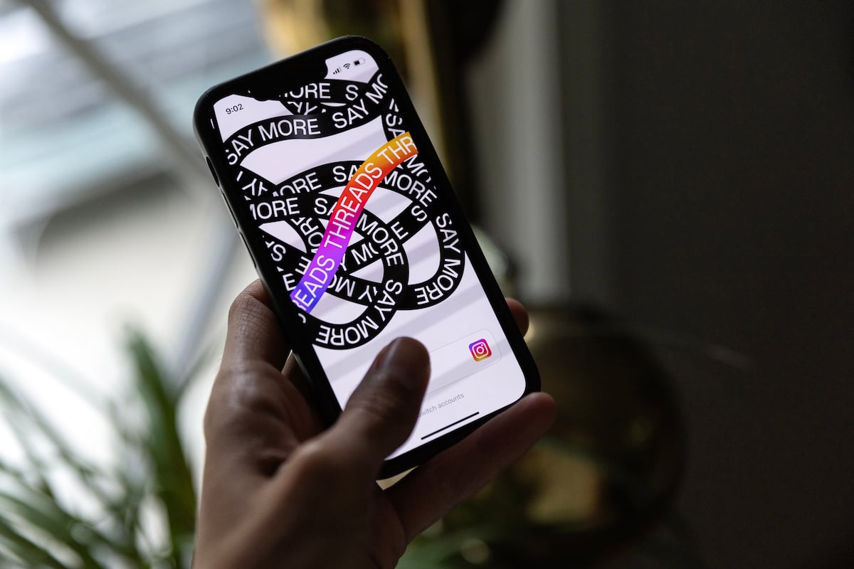 Una vista de Threads desde un celular. (Foto: EFE)