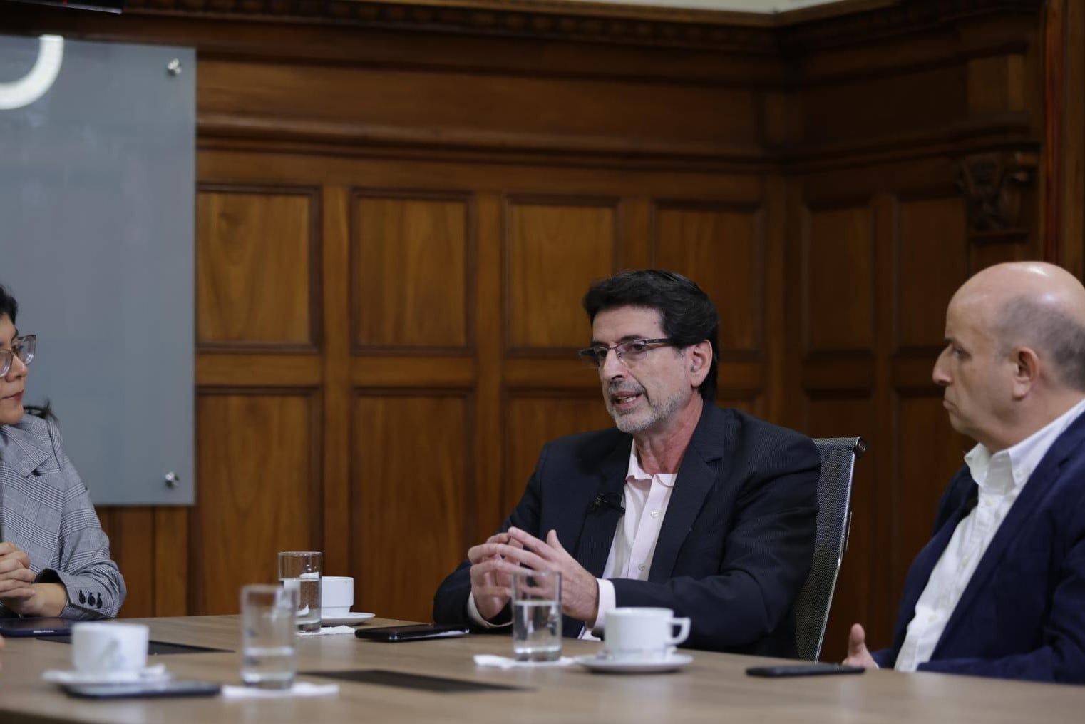 Jorge Zapata, de Confiep y Gonzalo Ruiz, de Macroconsult. Foto: Hugo Perez, GEC