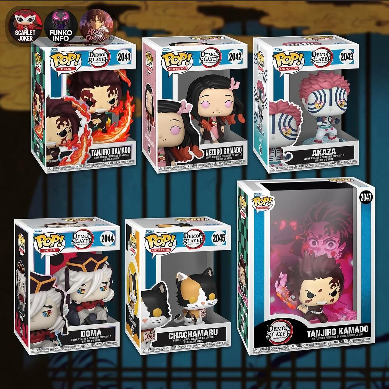 Estas son algunas de las figuras de la nueva colección de "Demon Slayer" (Foto: Dark Pops)