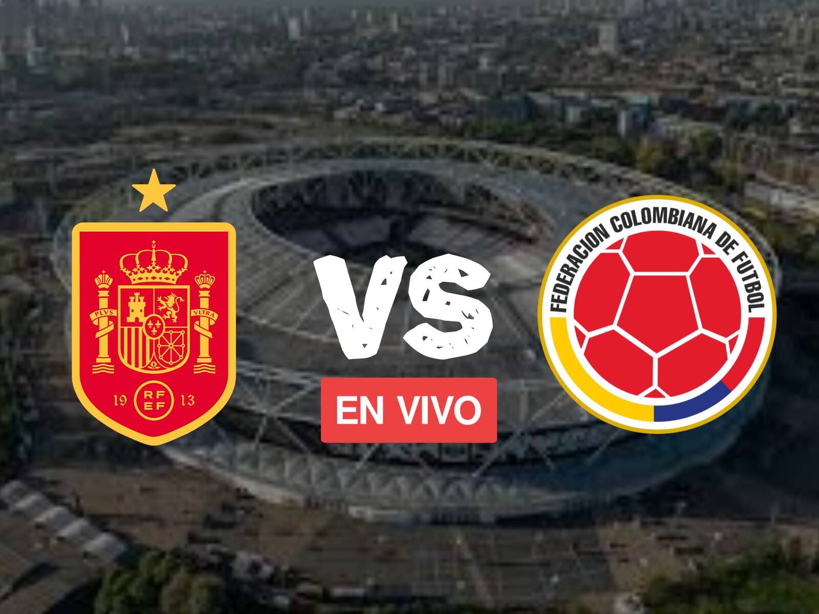 España vs. Colombia en directo este viernes 22 de marzo desde el Estadio Olímpico de Londres (Foto: Wikipedia/Composición Mix)