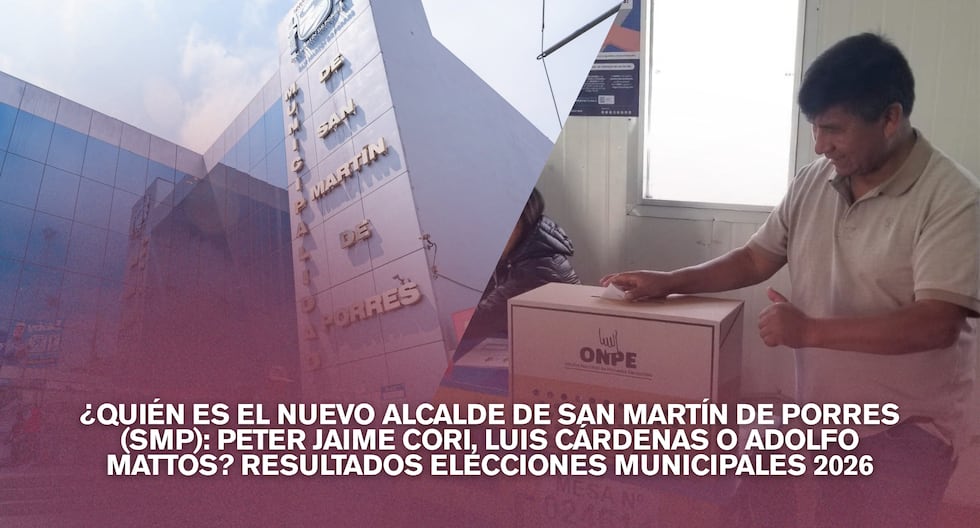 ¿Quién es el nuevo alcalde de San Martín de Porres (SMP): Peter Jaime Cori, Luis Cárdenas o Adolfo Mattos? Resultados elecciones municipales 2026