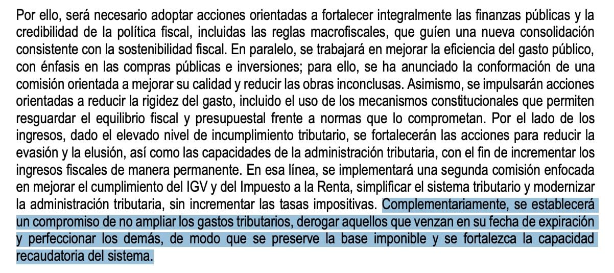 La información de la medida se encuentra en el Marco Macroeconómico Multianual (MMM).