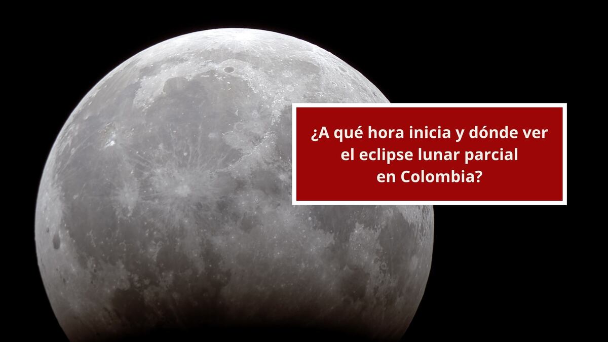 ¿A qué hora inicia y dónde ver el eclipse lunar parcial con la Luna de Sangre este 27 y 28 de agosto en Colombia?