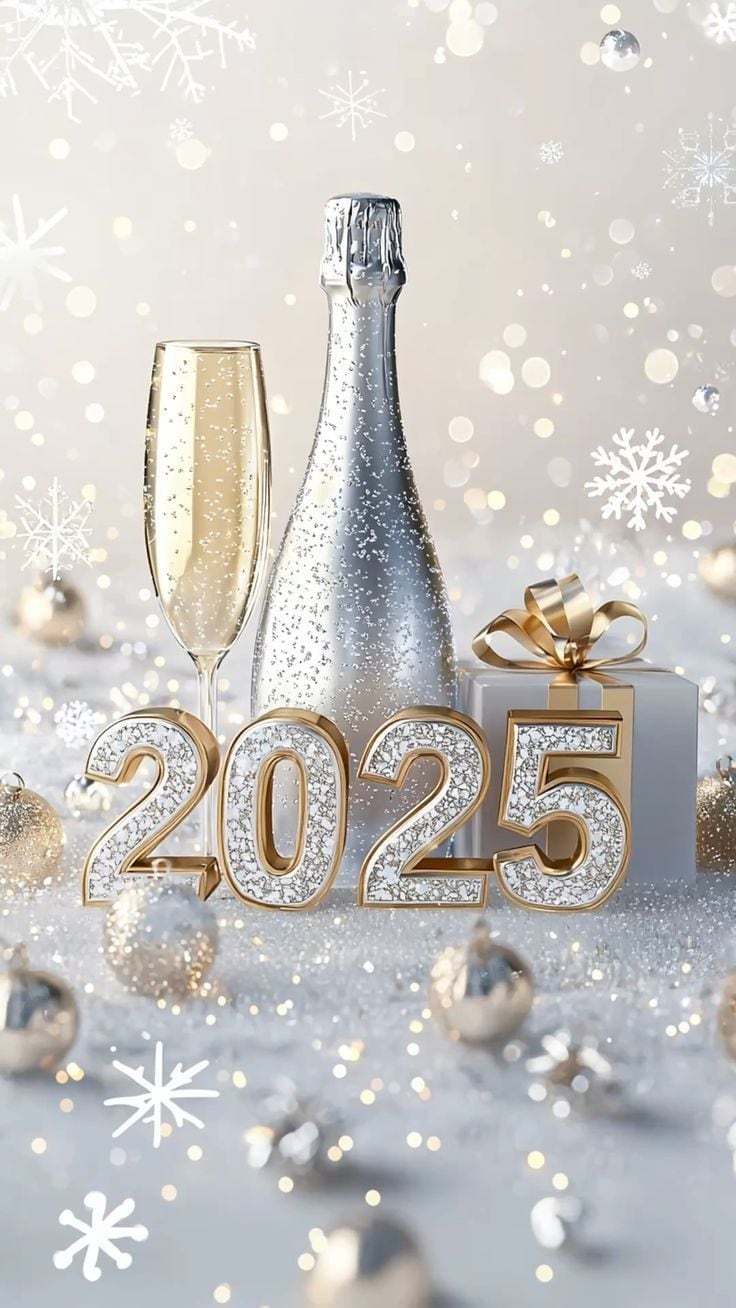 Comparte alguna de estas 30 tarjetas para celebrar un Feliz Año Nuevo 2025 y dedícale alguna con mensajes bonitos, cortos y originales. (Foto: Pinterest.com)