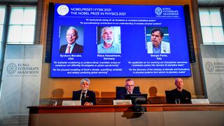 Syukuro Manabe, Klaus Hasselmann y Giorgio Parisi reciben el premio Nobel de Física 