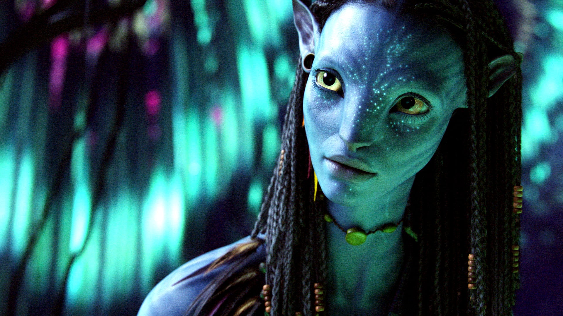 Neytiri (voz de Zoe Saldana) en AVATAR, de Twentieth Century Fox. Foto cortesía de WETA. © 2009 Twentieth Century Fox. Todos los derechos reservados.