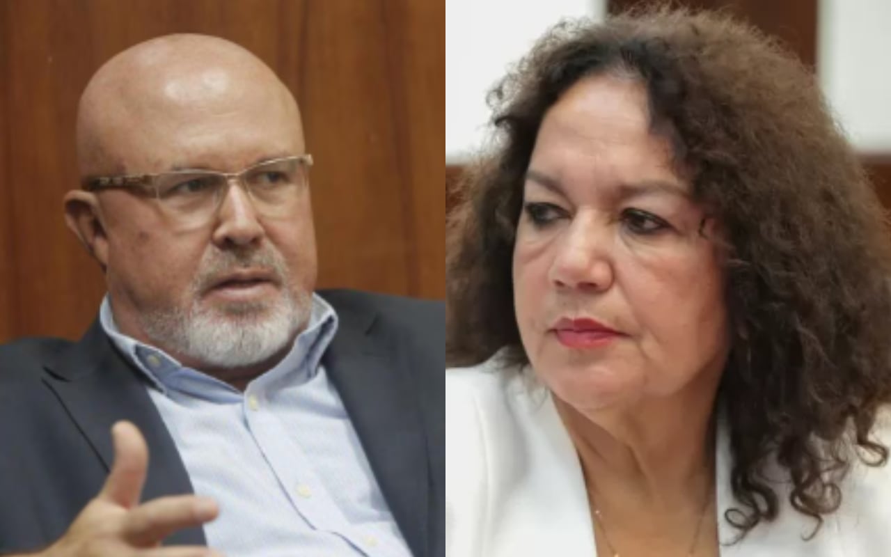 Carlos Bruce y María Acuña se encuentran enfrentados. Composición: Gestión.