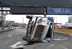 Callao: tráiler se vuelca y provoca congestión en la Av. Faucett, en dirección al aeropuerto