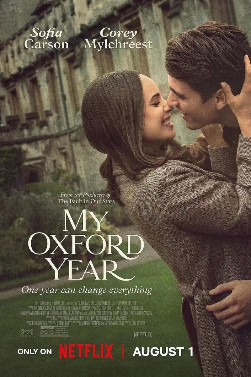 El póster de "Mi año en Oxford", película dirigida por Iain Morris que se desarrolla a lo largo de 112 minutos de metraje (Foto: Netflix)