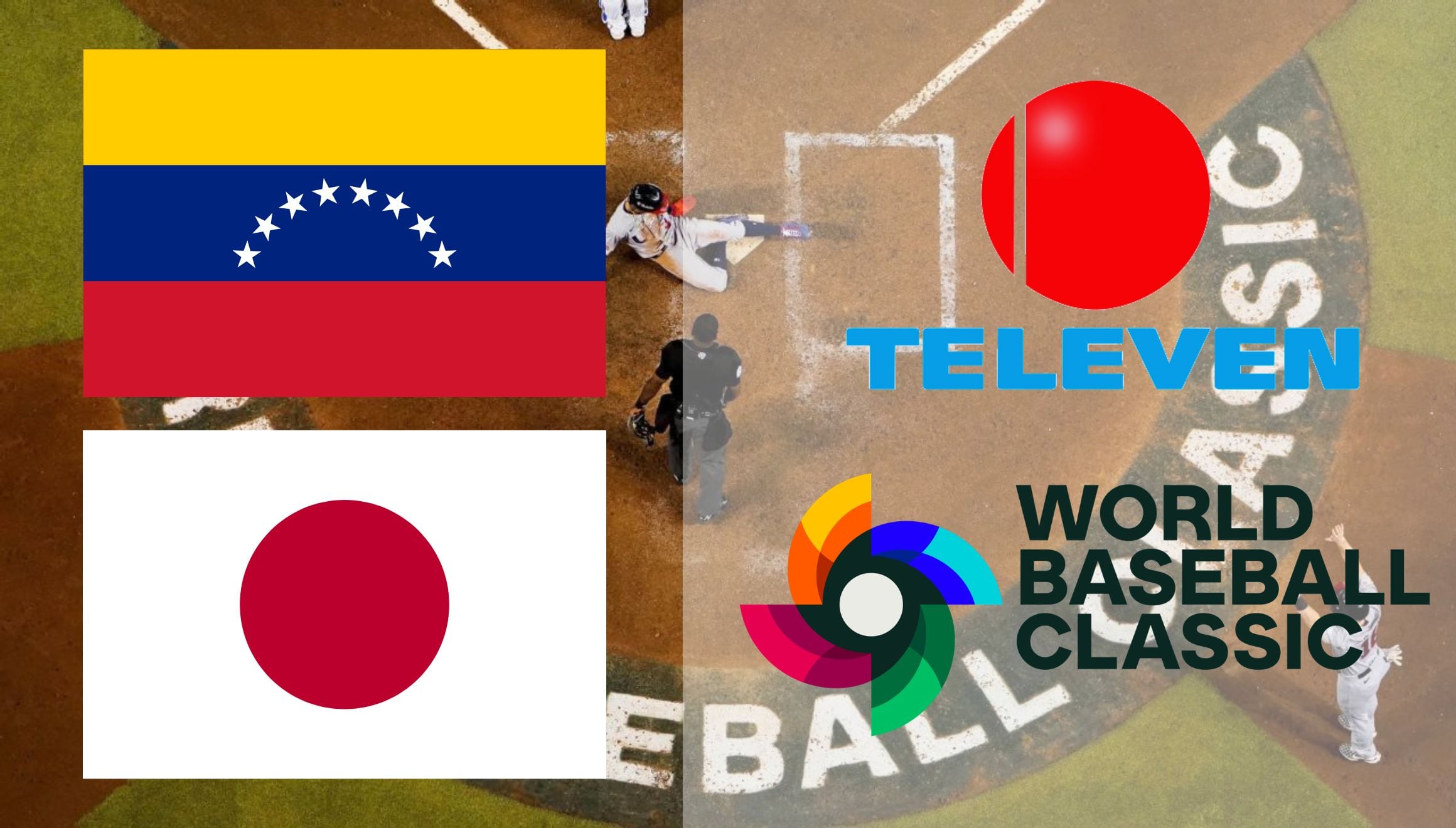 Televen transmite el partido entre Venezuela vs. Japón EN VIVO y EN DIRECTO para ver los cuartos de final del Clásico Mundial de Béisbol 2026 desde Miami, Florida. (Foto: Composición Gestión Mix)