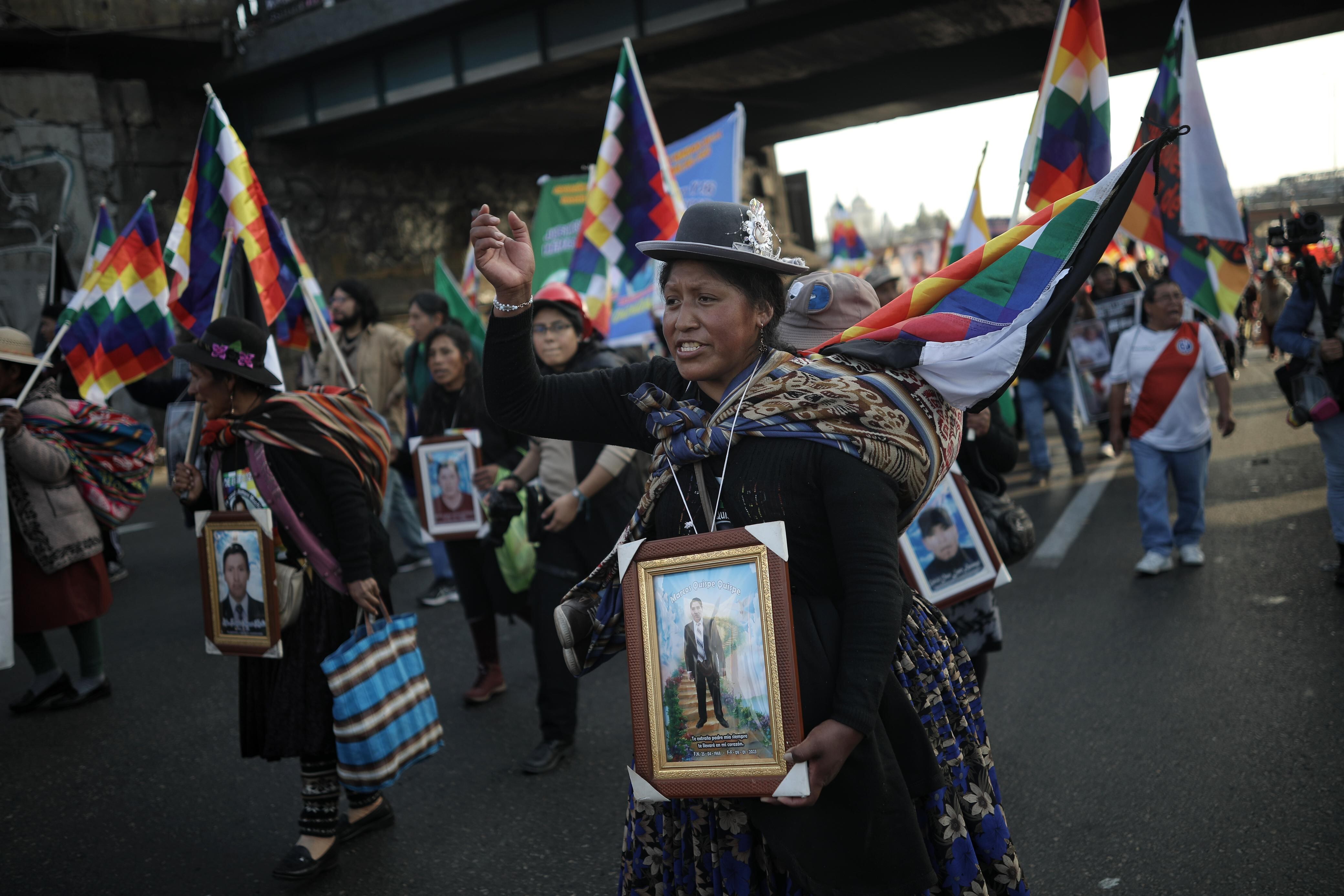 Aproximadamente medio centenar de peruanos perdieron la vida durante las manifestaciones contra la presidenta Dina Boluarte. Foto: Joel Alonzo/ @photo.gec