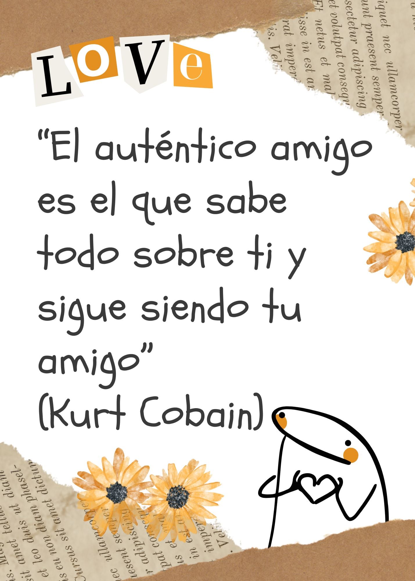 "El auténtico amigo es el que sabe todo sobre ti y sigue siendo tu amigo" (Foto: Canva.com / Noé Yactayo)