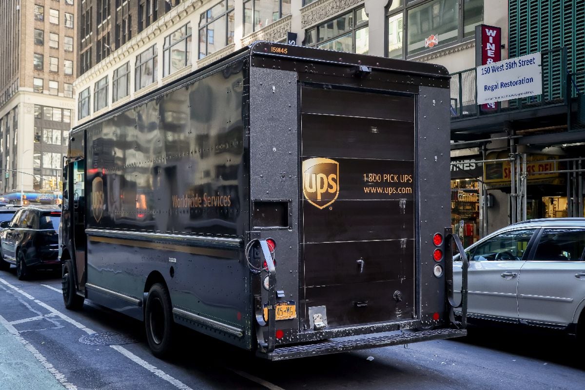Un camión de UPS en Nueva York el 27 de octubre de 2025.