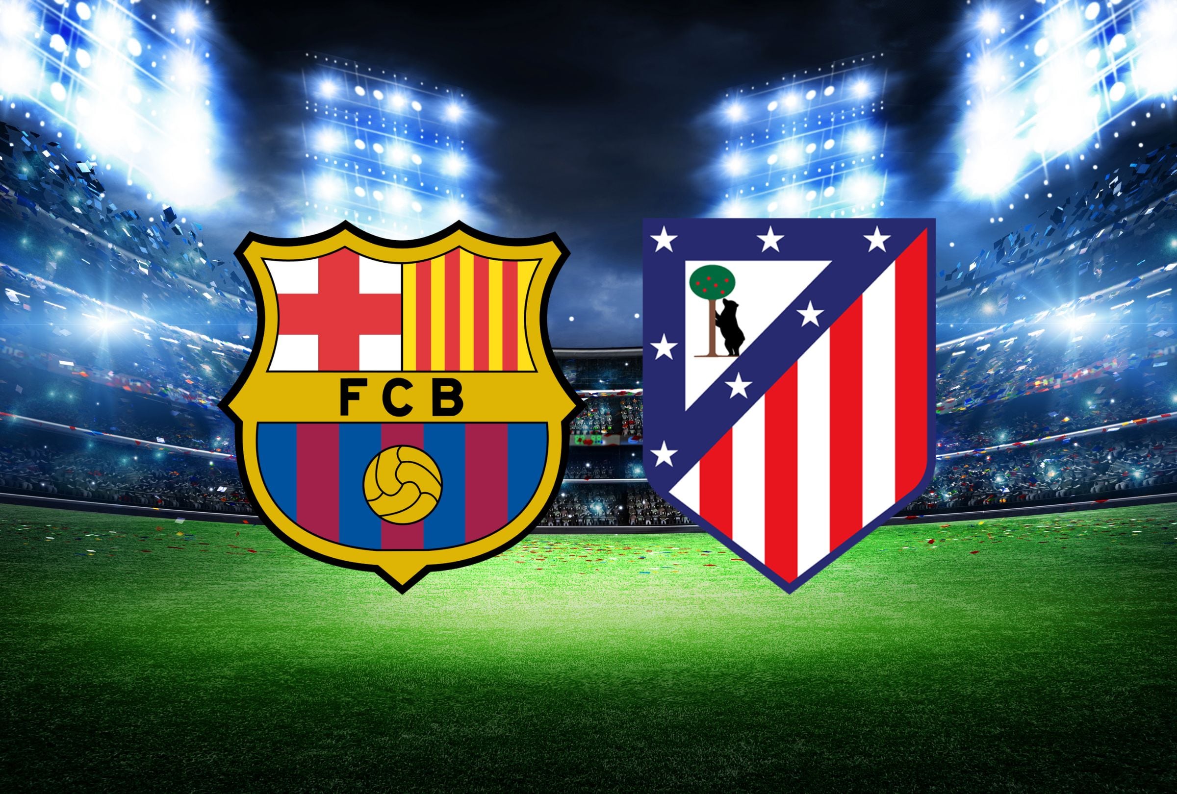 Revisa esta nota para que sepas a qué hora juega y qué canal transmite FC Barcelona vs. Atlético de Madrid EN VIVO por la Champions League. (Foto: Composición Gestión Mix)