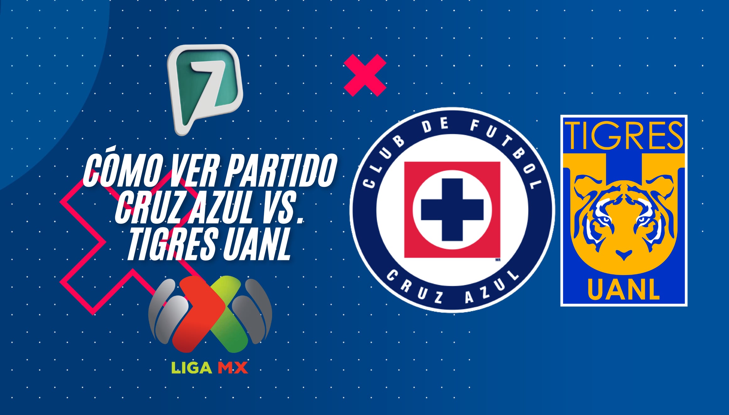 Cruz Azul enfrenta a Tigres por TV Azteca y Canal 7 EN VIVO. Aprende cómo ver el partido en línea por señal abierta y plataformas digitales. | Crédito: ligamx.net / Composición Mix