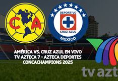 Azteca Siete transmitió el partido América 0-0 Cruz Azul por Concachampions (01/04/2025)