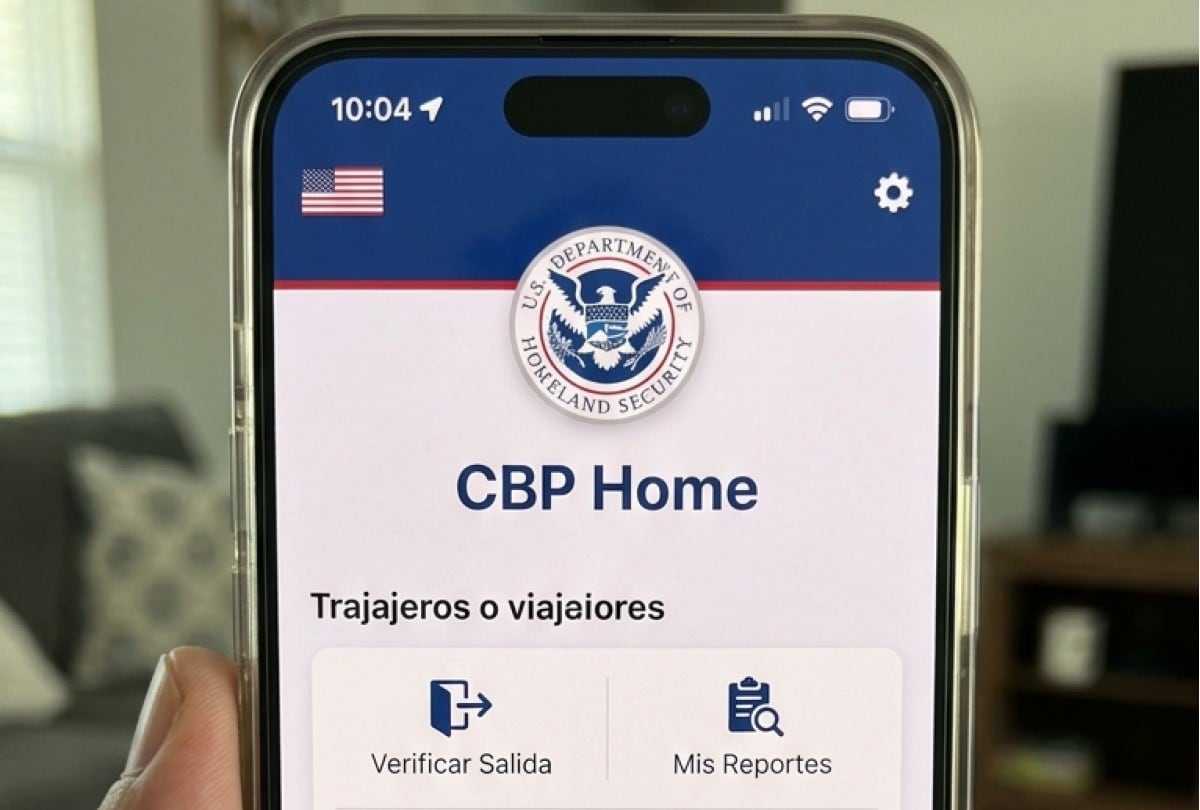 El programa CBP Home de EE.UU. ha generado dudas sobre los pagos económicos para quienes deciden abandonar el país. | Crédito: Imagen creada por Gestión MIX usando Gemini