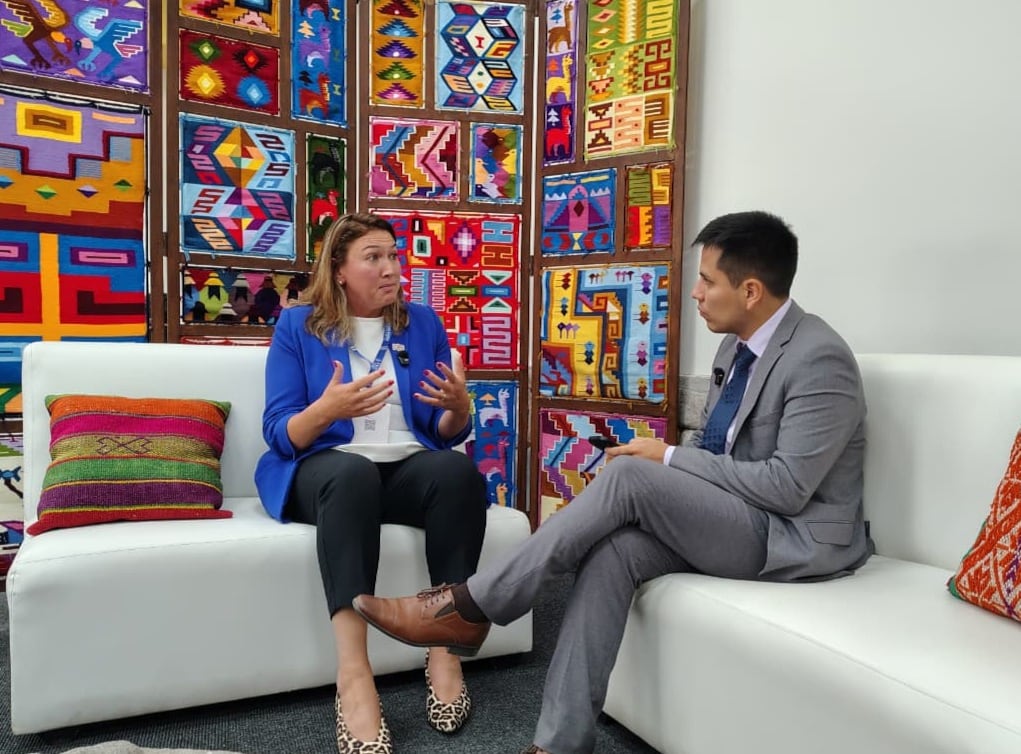 La embajadora del Reino Unido en el Perú, Su-Lin Garbett-Shiels, conversó con Gestión durante el Infracon 2026, en Cusco. | Gestión