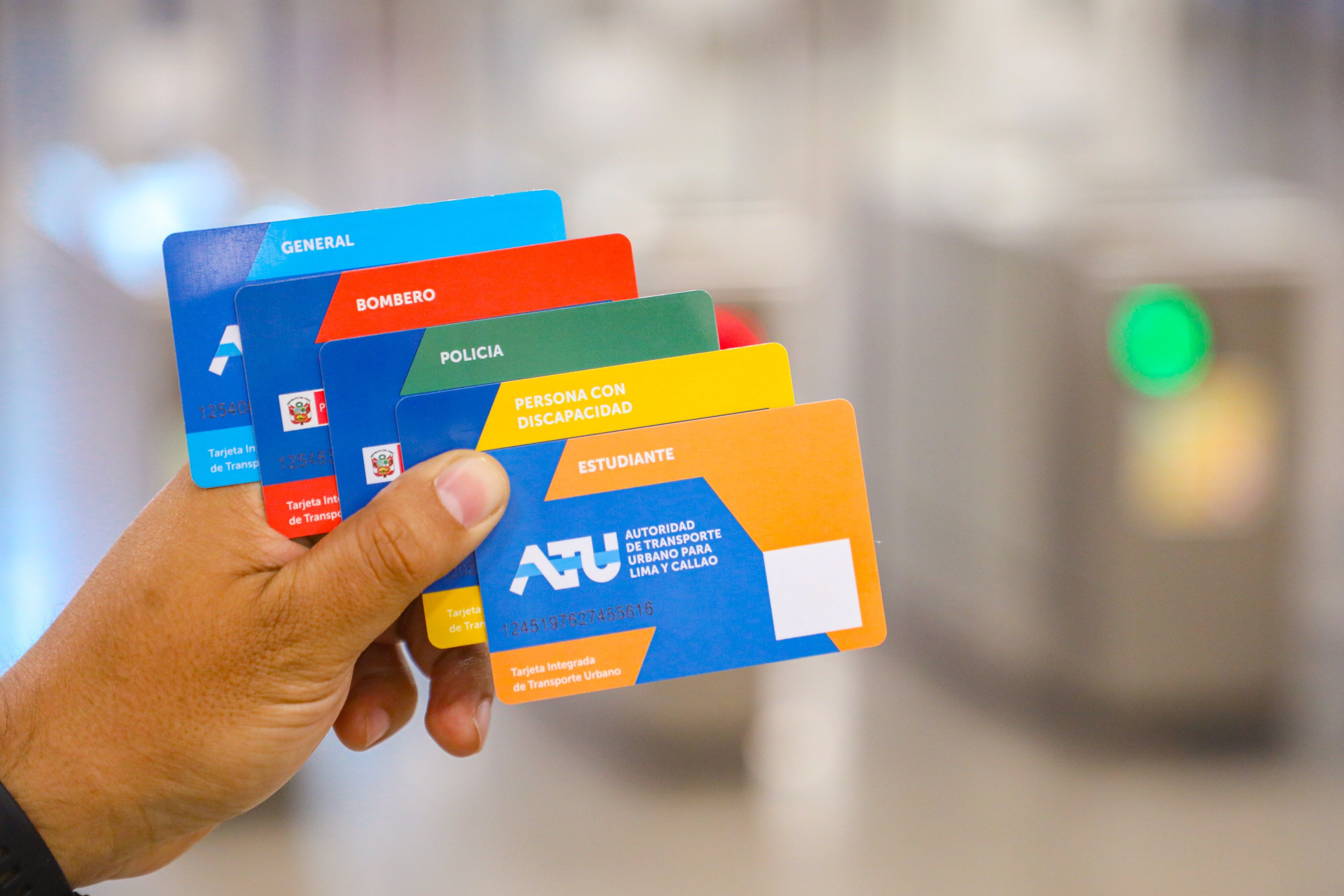 Tarjetas para viajar en la Línea 2 del Metro de Lima y Callao. (Foto: MTC)