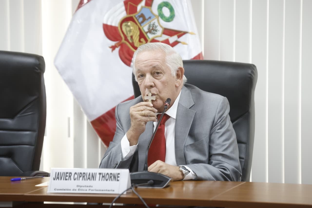 Javier Cipriani, diputado de Renovación Popular y coordinador de la Comisión de Ética.