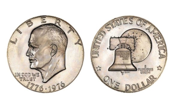 La moneda de 1 dólar de Eisenhower es una pieza que despierta la pasión entre los coleccionistas numismáticos (Foto: Casa de la Moneda de los Estados Unidos)