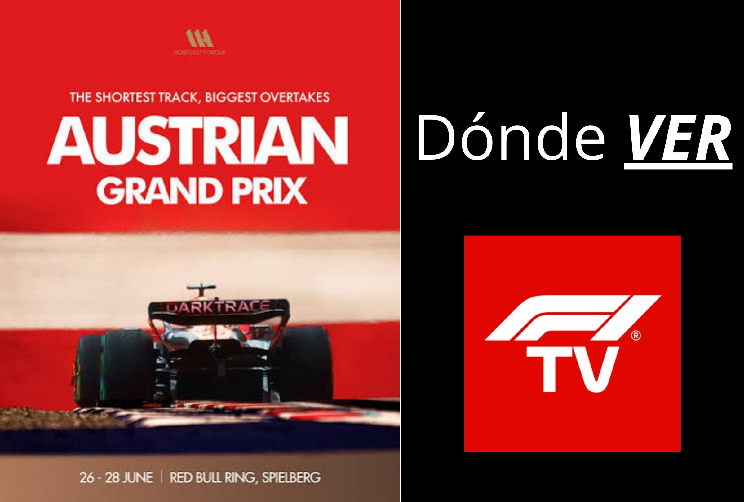 F1 TV transmite la carrera del Gran Premio de Austria 2026 este domingo 28 de junio desde el pintoresco Red Bull Ring, enclavado en las colinas de Estiria. (Foto: Composición Mag)