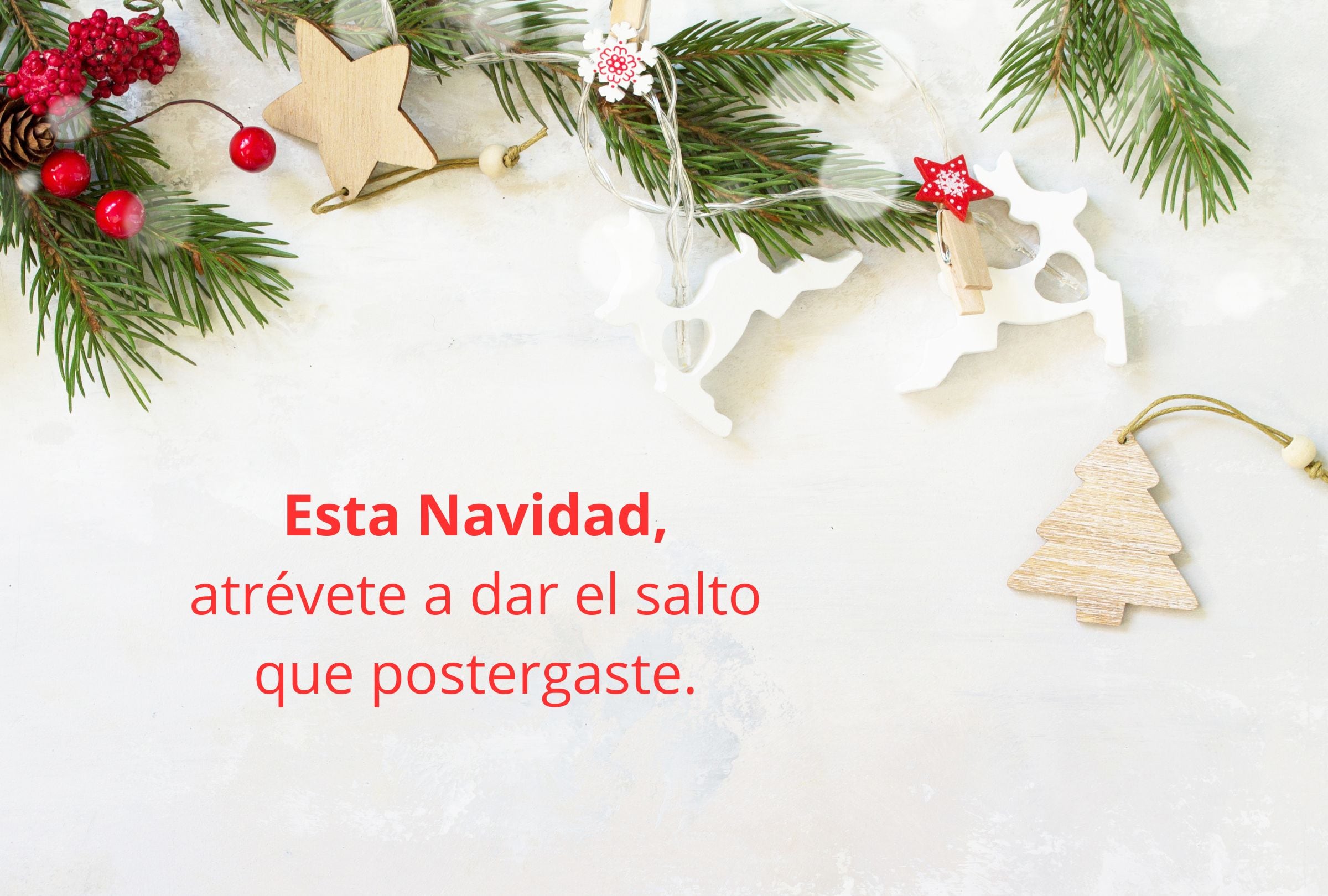 Esta Navidad, atrévete a dar el salto que postergaste. (Foto: Composición Gestión Mix)