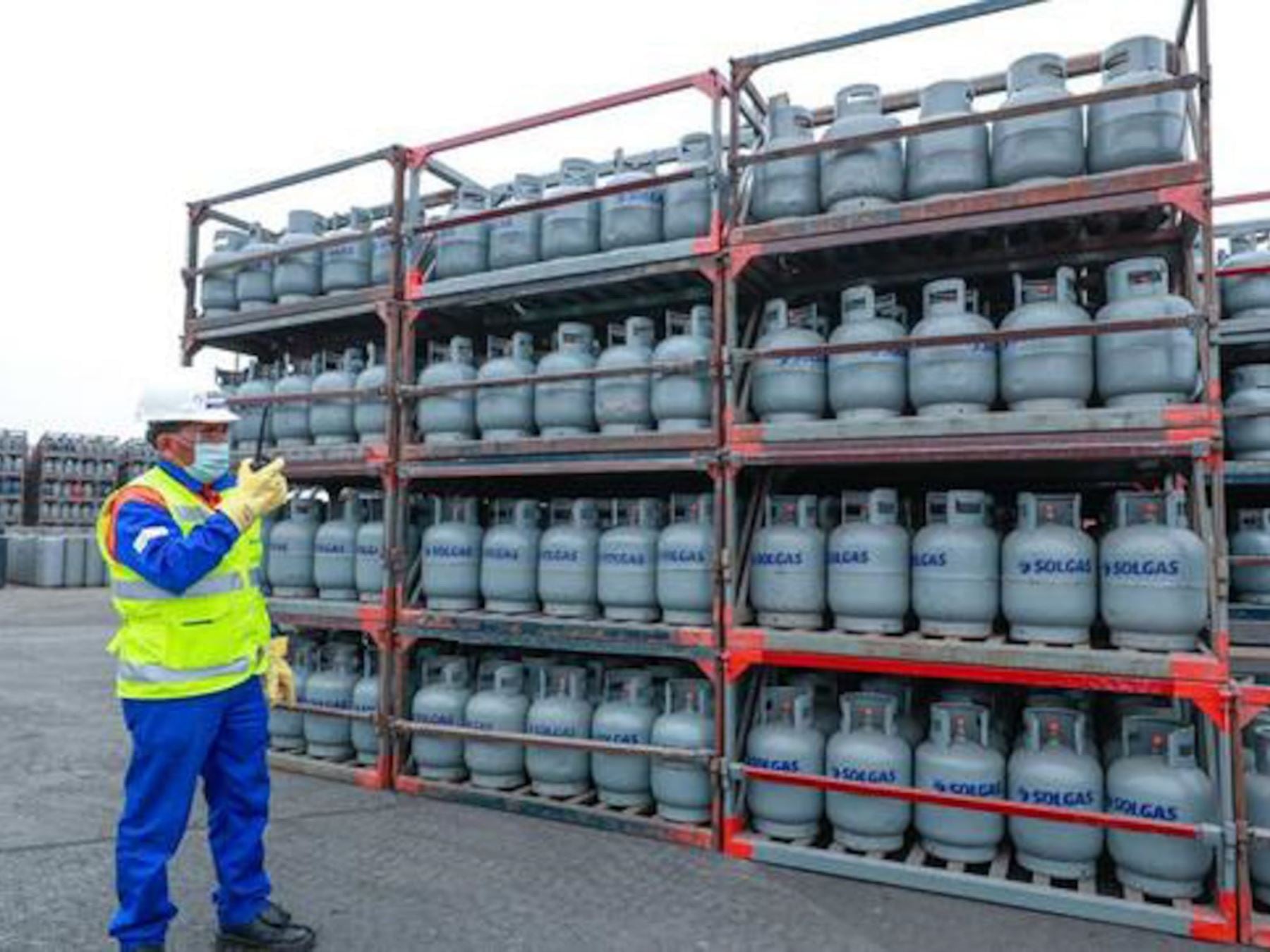 Gas Licuado de Petróleo (GLP) envasado en balones para consumo doméstico. (Foto: Andina)