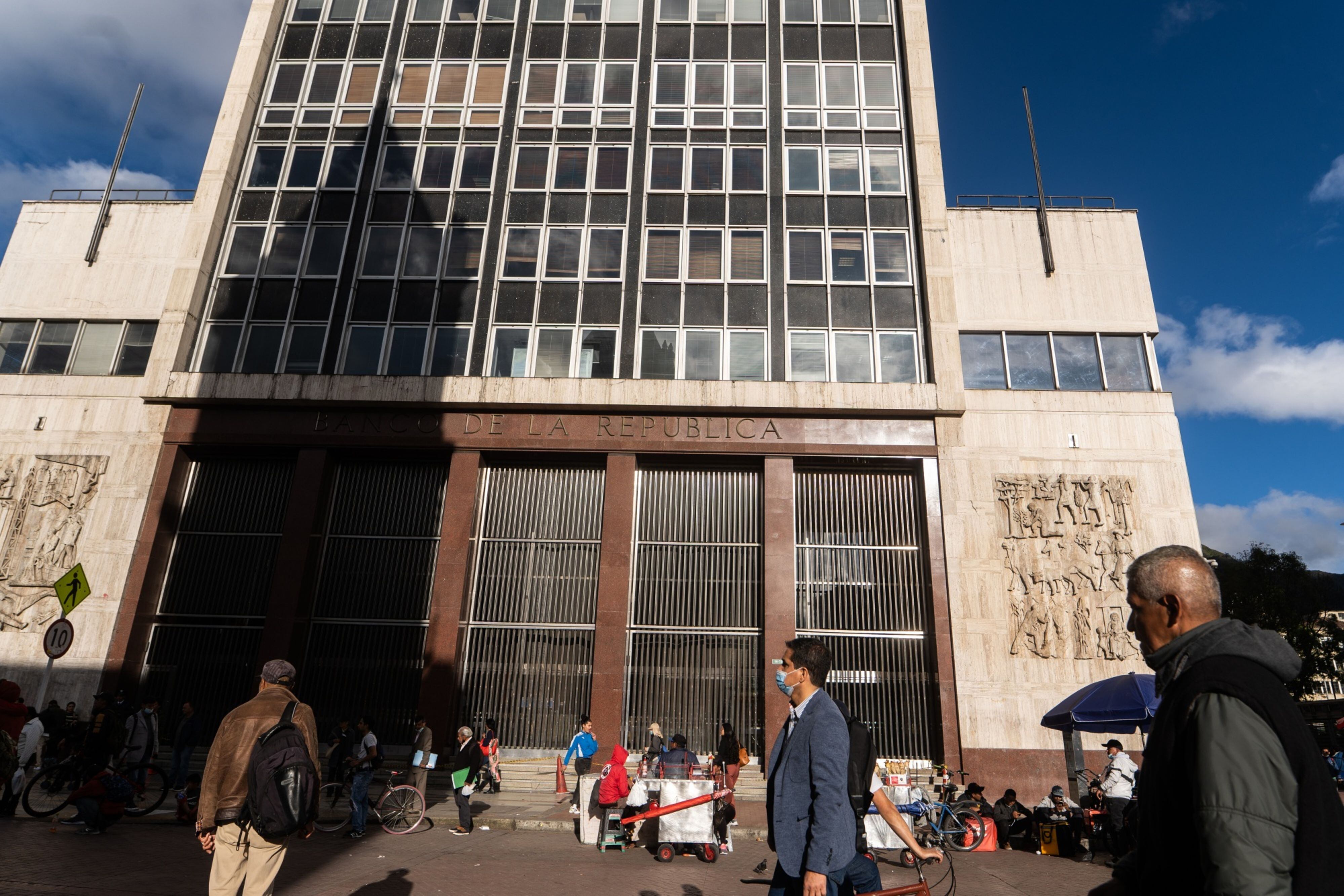 La sede del Banco Central de Colombia en Bogotá, Colombia, el jueves 28 de julio de 2022.