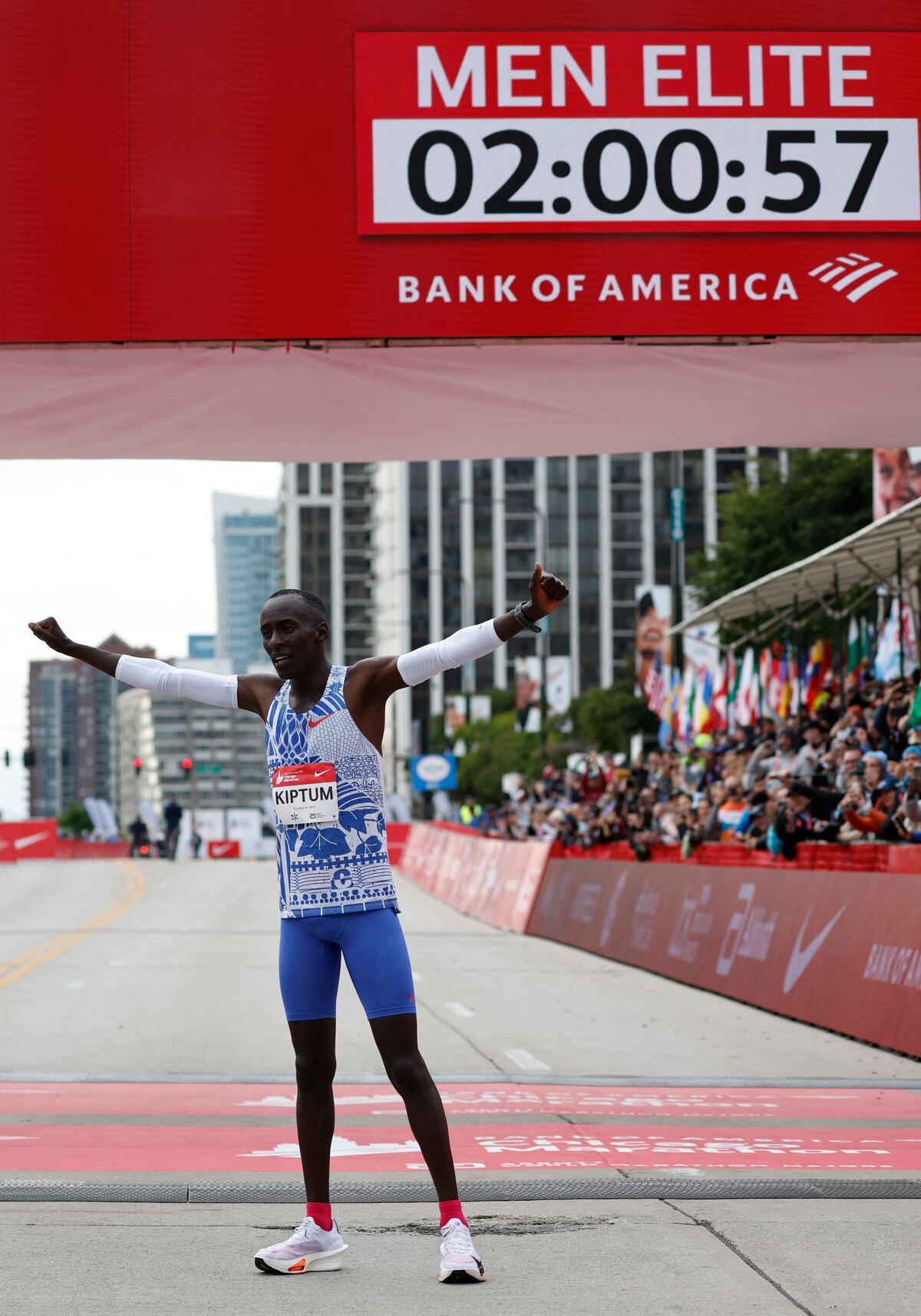 El día que Kelvin Kiptum estableció un nuevo récord mundial (Foto: AFP)