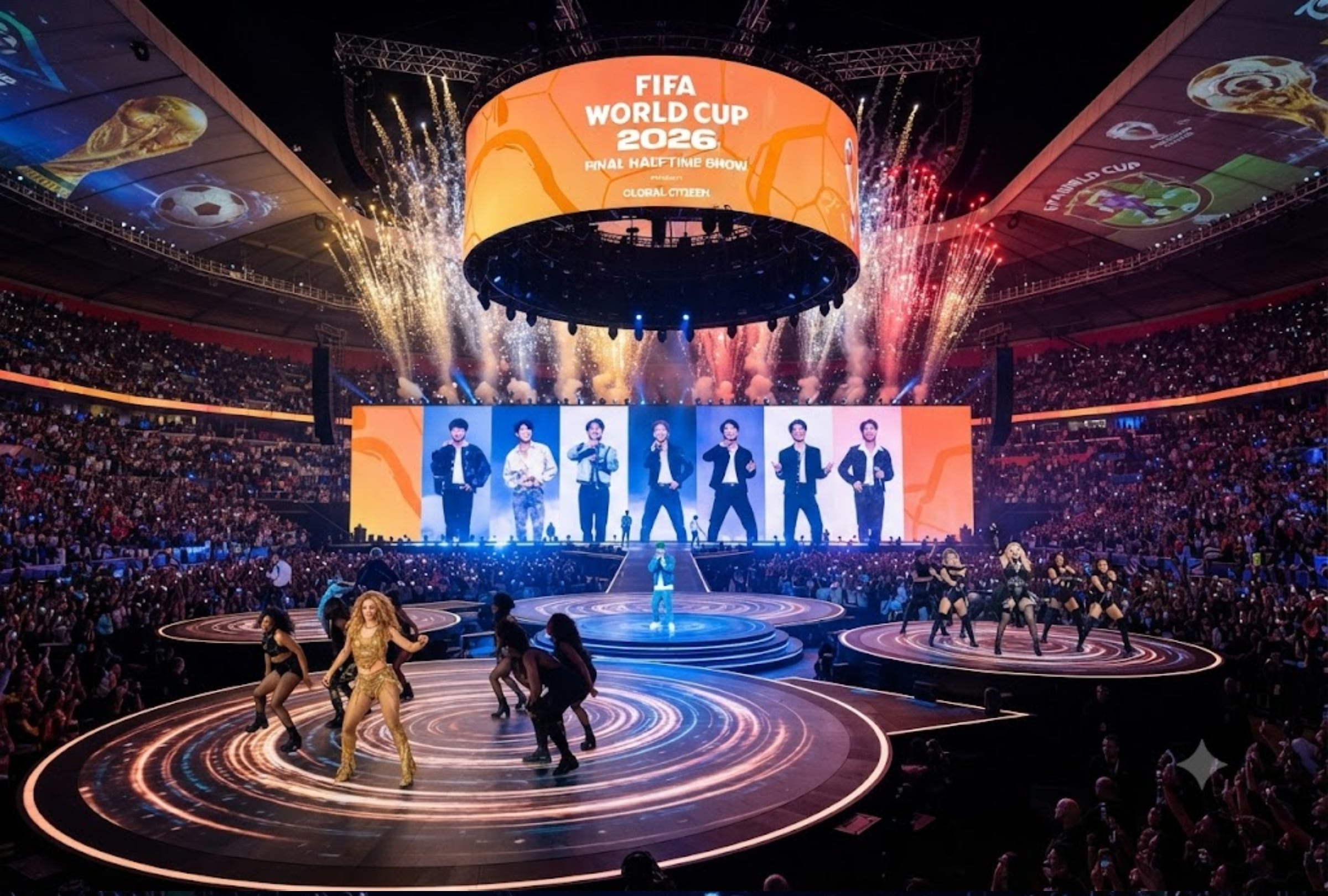 EAST RUTHERFORD, NUEVA YORK, (ESTADOS UNIDOS), 19/07/2026.- El show del medio tiempo del Mundial 2026 se realizará en el MetLife Stadium, Nueva York (Nueva Jersey), Estados Unidos. FOTO: Imagen creada por Gemini.
