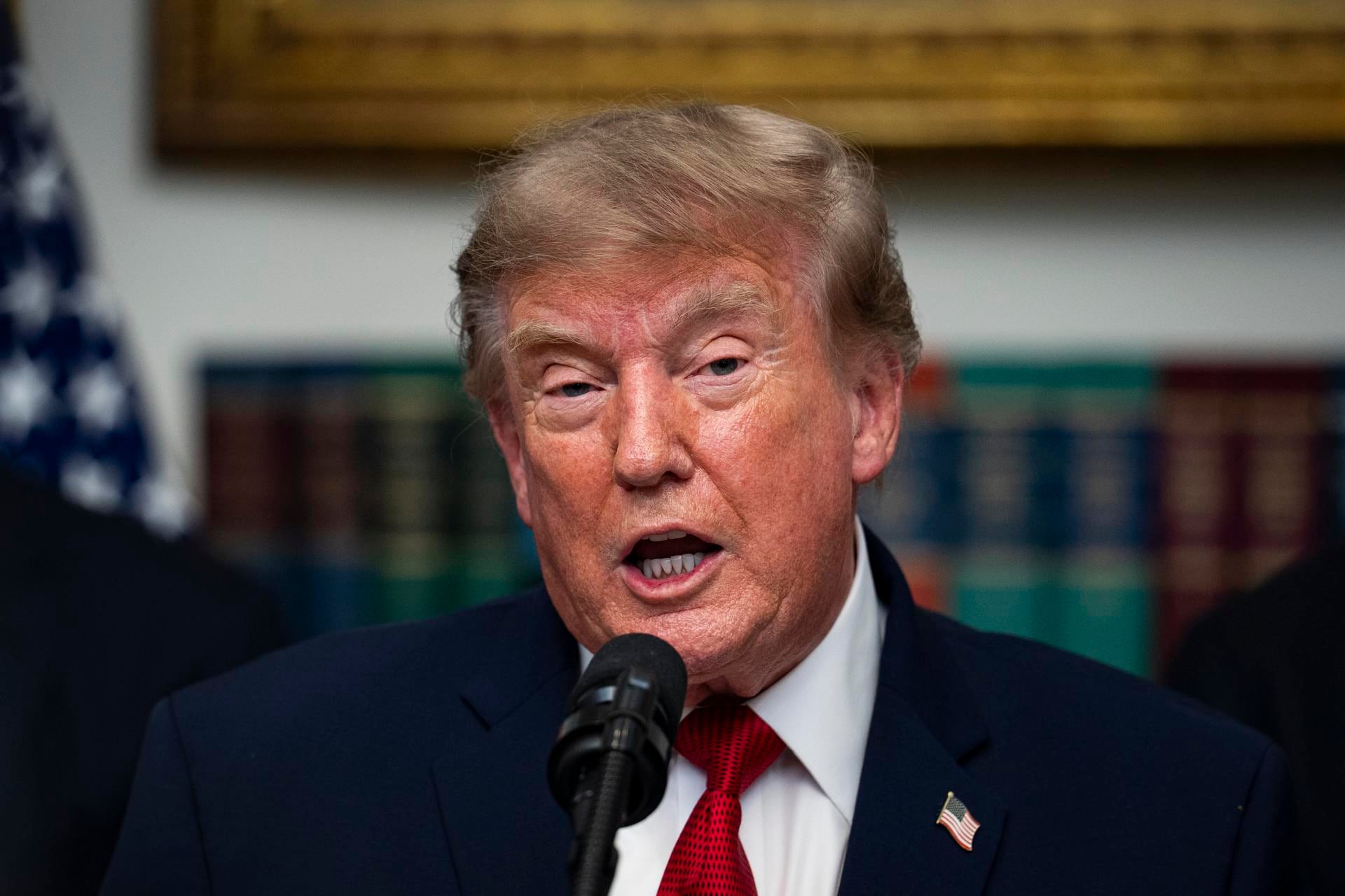 El presidente estadounidense Donald Trump. (EFE/EPA/AL DRAGO)