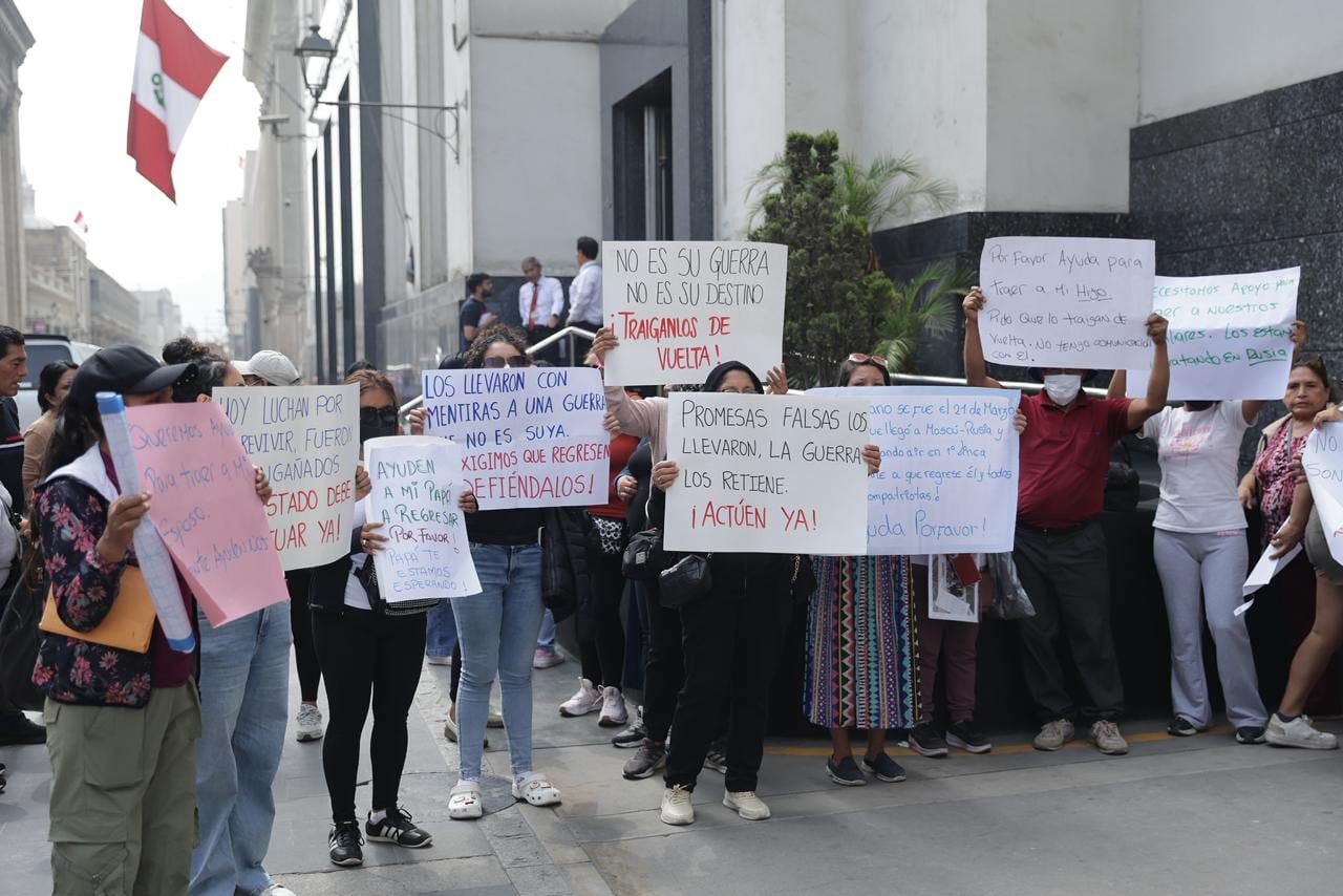 El Poder Ejecutivo detalló que 114 peruanos están desaparecidos y tres han sido capturados por el ejército ucraniano. (Foto: Hugo Pérez / GEC.)