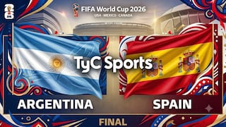 TyC Sports ha transmitido Argentina 0-1 España por la final del Mundial 2026