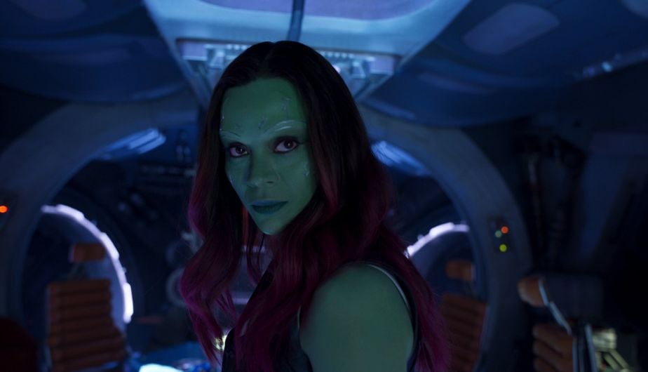 5. ZOE SALDANA COMO GAMORA (Foto: Guardians of the Galaxy / Marvel)
