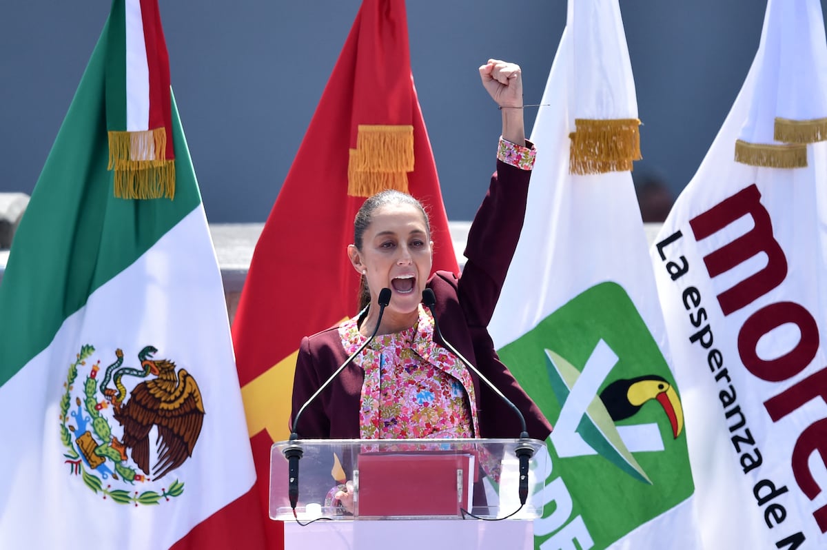 La candidata presidencial de México, Claudia Sheinbaum . (Foto: AFP).