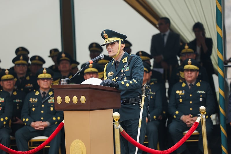Fredy López Mendoza señaló que una de las principales prioridades de su gestión será atender el incremento de la criminalidad, en respuesta a una de las principales demandas de la ciudadanía. Foto: Presidencia