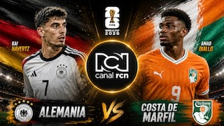 RCN te llevó el partido Alemania 2-1 Costa de Marfil por el Mundial de Fútbol 2026