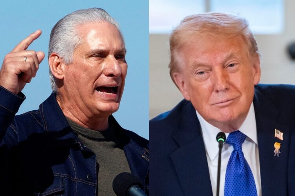 El presidente de Cuba, Miguel Díaz-Canel; y el presidente de Estados Unidos, Donald Trump, en una imagen de archivo. Foto: EFE