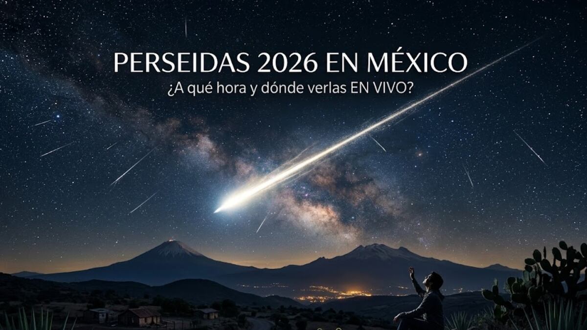 ¿A qué hora es y dónde ver la lluvia de meteoros Perseidas 2026 EN VIVO hoy en México?