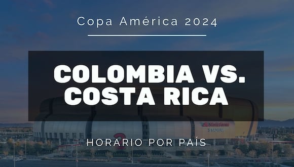 Entérate de qué hora juega Colombia vs. Costa Rica por Copa América 2024 | Foto: Conmebol/ Composición Mix