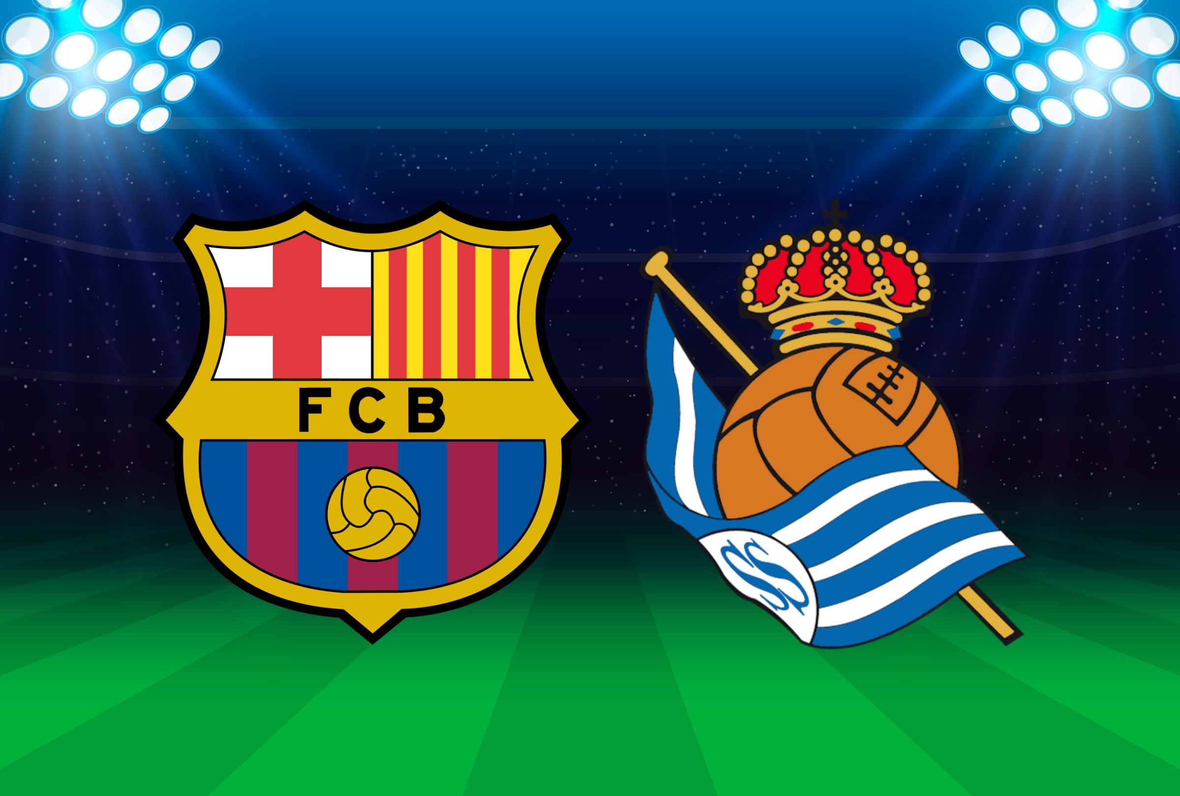 Revisa esta nota para que sepas a qué hora juega, qué canal transmite y dónde FC Barcelona vs. Real Sociedad por LaLiga en USA y México. (Foto: Composición Gestión Mix)