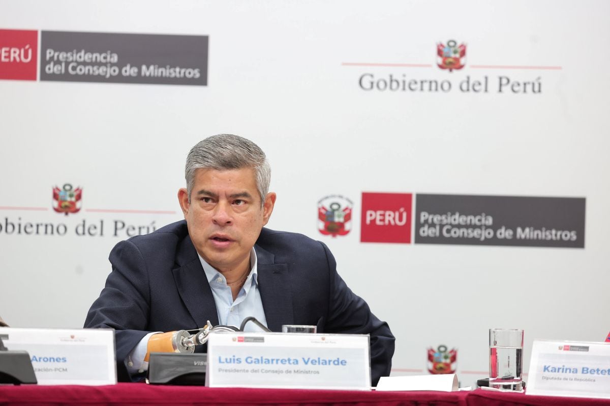 Luis Galarreta, presidente del Consejo de Ministros, defendió el papel que tendrán las FF.AA. en la lucha contra las organizaciones criminales. Foto: PCM.