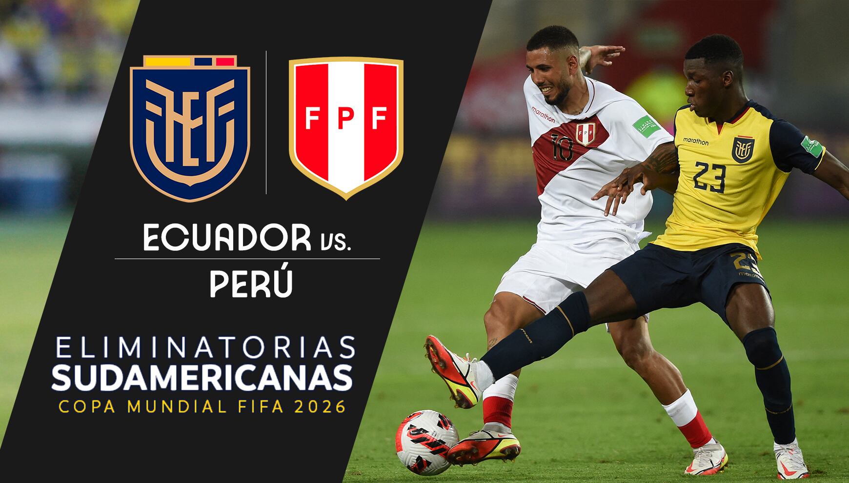 Conoce los canales que transmitirán el partido entre Ecuador vs. Perú en México, Estados Unidos y España.| Foto: AFP / Composición: Héctor Honores